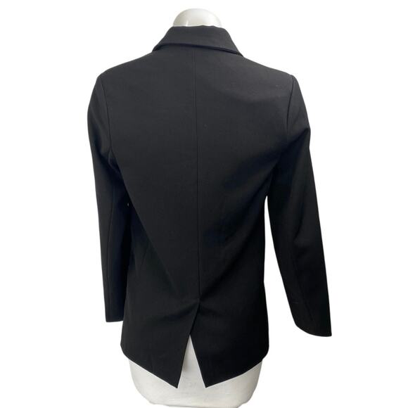 Edit by Nine Women's Black Notch Collar Button Long Sleeve Blazer Coat Jacket S - Picture 2 of 4